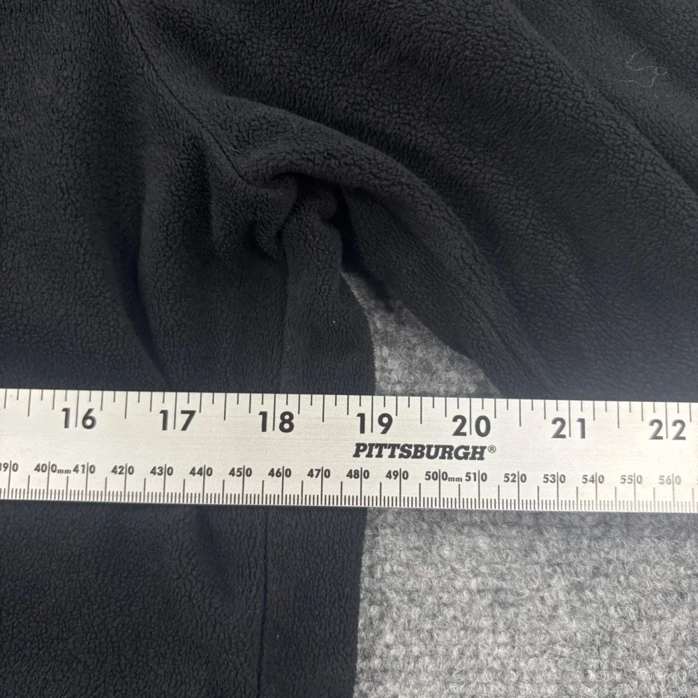 The North‎ Face Fleece Jacket Large Black Full Zip Mock Neck Mens
